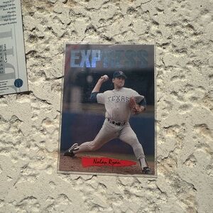 Nolan Ryan 'Express' Texas Rangers Baseball Card - Blue/White